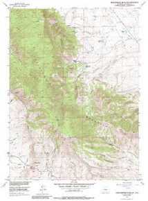 7.5' Topo Map of the Independence Mountain, CO Quadrangle