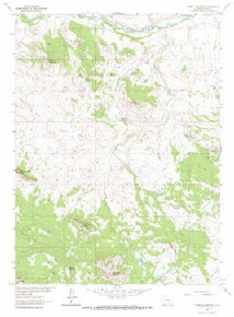 7.5' Topo Map of the Tumble Mountain, CO Quadrangle