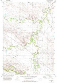 7.5' Topo Map of the Alzada, MT Quadrangle