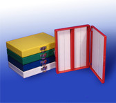 100-Place Slide Storage Box, red, each