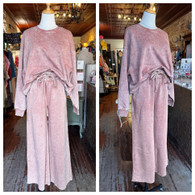 Comfy cozy set in washed rust 