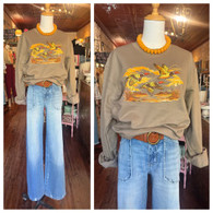 Autumn marsh flight unisex crew in mocha 