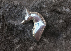 Sterling silver Arabian horse pendant