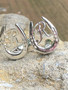 Show shoe cufflinks with your initial. Cufflinks are an accessory that are essential in the horse show world and in the business world. They accentuate any suit, whether business or riding. Available in sterling silver or gold and please specify which initial letter you wish