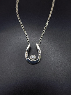 Sterling silver show shoe necklace 
