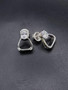 A 8x6 cubic zirconium is placed on top of a western stirrup. The post is placed behind the gemstone and is perfect or those with small ear lobes. This can be ordered with any metal with any gemstone.