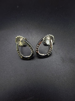 Sterling silver horseshoe earrings