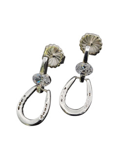 Smooth door knocker horseshoe earrings