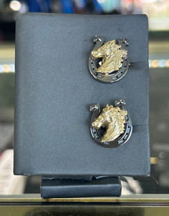 Horse head  cuff  links 