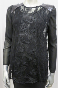 Style # 832 Feathered mesh top