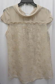 Style # 245 Beige Dressy top