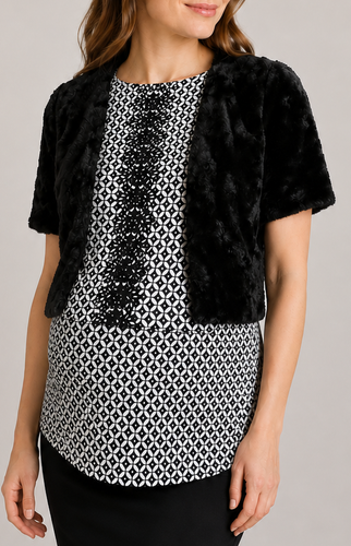 Maternity jacquard top