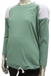 Style # 8140 Ribbed top/woven insets