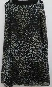 Style # 028 Midi pleated skirt to match #822 B/W top