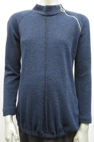 Style # 9143 Sweater knit zip up top