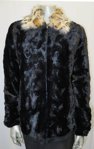 Style # 531 Faux mink,lined jacket