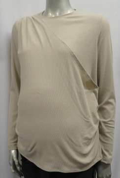  Style # 8141C Ribbed wrapover top