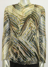 Style # 1242 mesh "V" neck top 