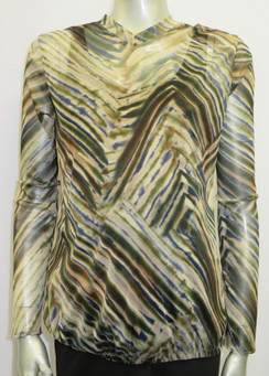 Style # 1242 mesh "V" neck top 