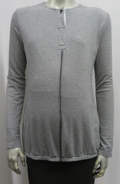 Style # 3243 Placket front stripe top