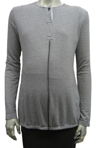 Style # 3243 Placket front stripe top