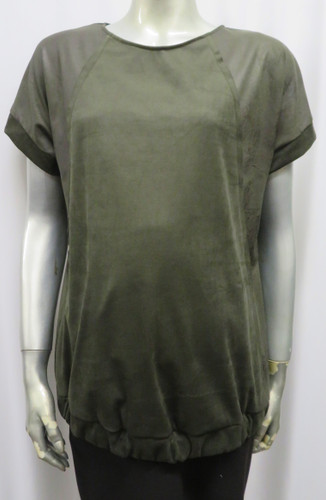 Suede maternity top
