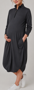 Style # Cozy terry zip up maternity lounger