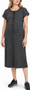 Black denim maternity jumper with patch pockets