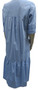 Sky Blue maternity shirt dress -Back of dresses detail
