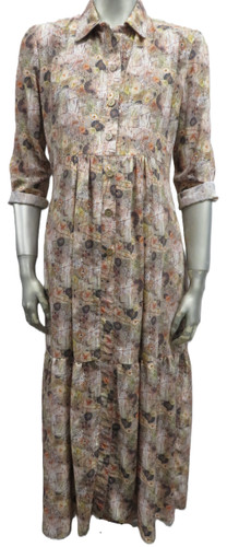 Olive maternity shirt dress