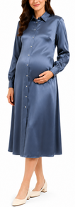 Style # 313 Satin maternity friendly dress