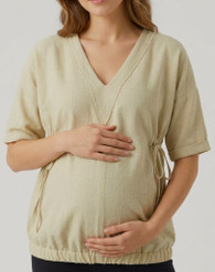 Style # 5246 Linen wash "V" neck maternity vest