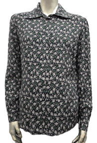 Style # 437 Maternity Rayon Challis shirt/rhinestone buttons/front and cuffs