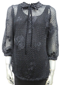 Crochet maternity top