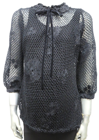 Crochet maternity top