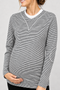 Mini stripe maternity top