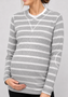 Crinkle  stripe maternity top