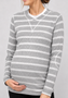 Crinkle  stripe maternity top