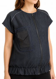 Zip-up maternity vest