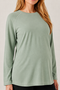 Jersey topstitched maternity top