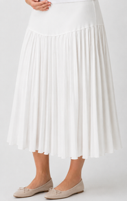 Maternity starburst pleated skirt