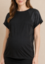 Suede maternity top