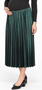 Satin box pleat maternity skirt for dressy occasions
