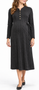 Black Cable Knit Maternity Dress
