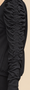 Shirred Sleeve Detail on Black Bamboo Knit Maternity Top