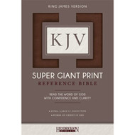 KJV Super Giant Print Reference Bible | Brown