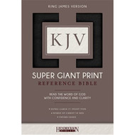KJV Super Giant Print Reference Bible | Black