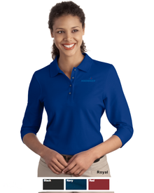 Ladies Silk Touch 3/4 Sleeve Polo