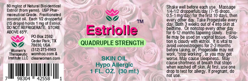 Estriolle Label.