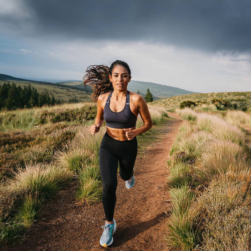 Woman free of Endometriosis enjoys an active lifestyle.
